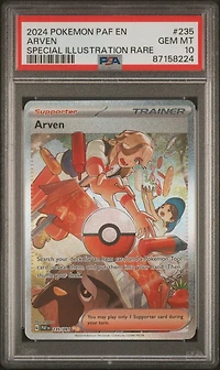 2024 Pokemon Paf En-paldean Fates 235 Arven Special Illustration Rare PSA