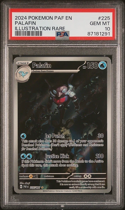 2024 Pokemon Paf En-paldean Fates 225 Palafin PSA