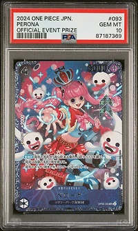 2024 One Piece Japanese Promos 093 Perona Official Event Prize PSA 10
