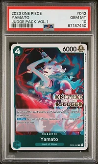 2023 One Piece Judge Pack Volume 1 042 Yamato PSA 10