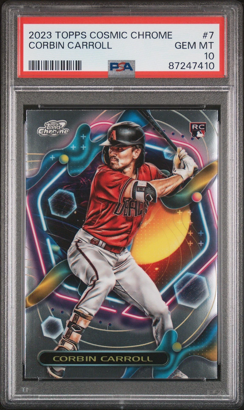 2023 Topps Cosmic Chrome 7 Corbin Carroll PSA 10