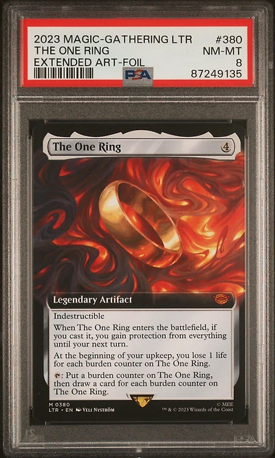 2023 Magic The Gathering Tales Of Middle-earth 380 The One Ring Extended Art-foil PSA