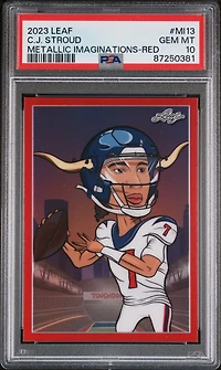 2023 Leaf Metallic Imaginations Mi13 C.j. Stroud Red PSA 10