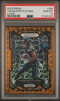 2023 Panini Prizm 390 Jaxon Smith-njigba Lazer Prizm PSA