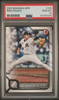 2022 Bowman Npb 133 Roki Sasaki PSA 10