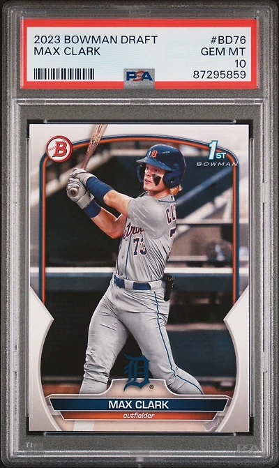 2023 Bowman Draft Bd76 Max Clark PSA 10