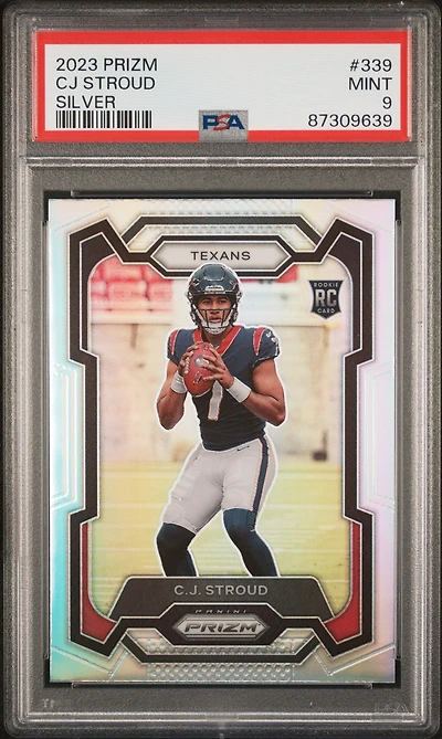 2023 Panini Prizm 339 Cj Stroud Silver Prizm PSA