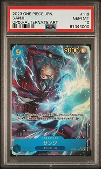 2023 One Piece Japanese Wings Of The Captain 119 Sanji Alternate Art PSA 10