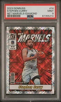 2023 Panini Donruss Net Marvels 14 Stephen Curry Diamond PSA 9