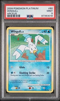 2009 Pokemon Platinum Arceus 80 Wingull PSA 9