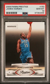 2009 Panini Prestige 153 James Harden PSA 10