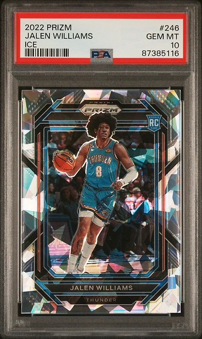 2022 Panini Prizm 246 Jalen Williams Ice PSA 10