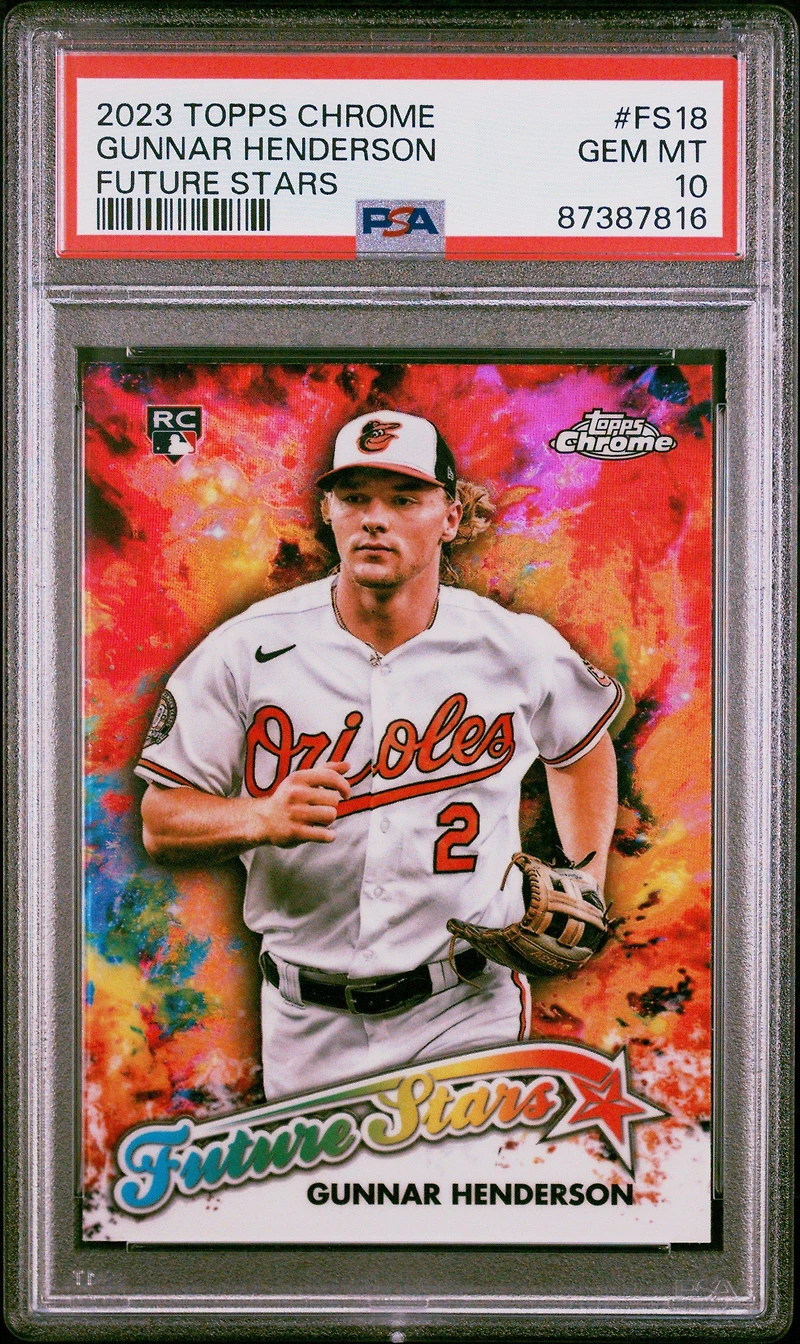 2023 Topps Chrome Future Stars Fs18 Gunnar Henderson PSA 10