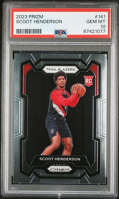 2023 Panini Prizm 141 Scoot Henderson PSA 10