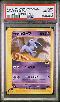 2002 Pokemon Japanese Theater Limited Vs 007 Annie's Espeon PSA 10