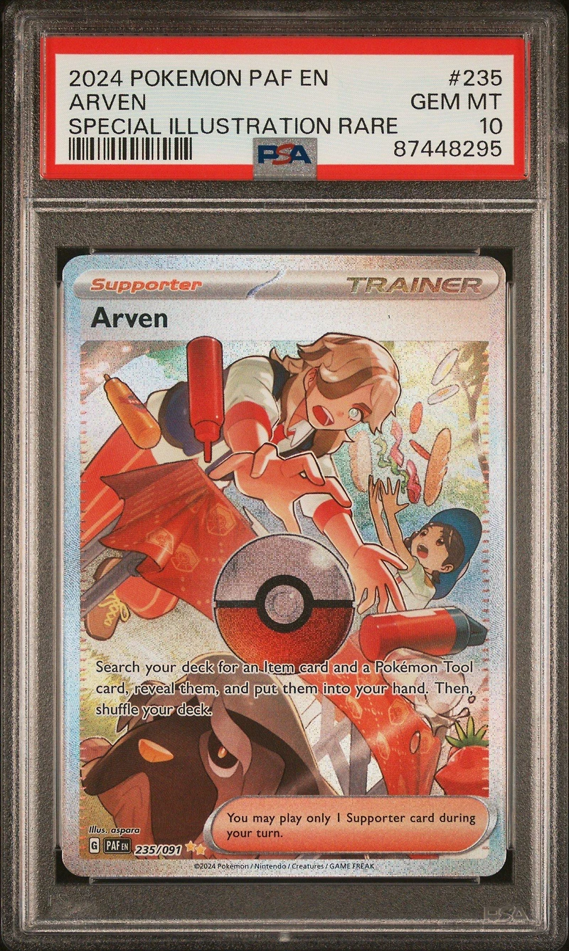 2024 Pokemon Paf En-paldean Fates 235 Arven PSA 10