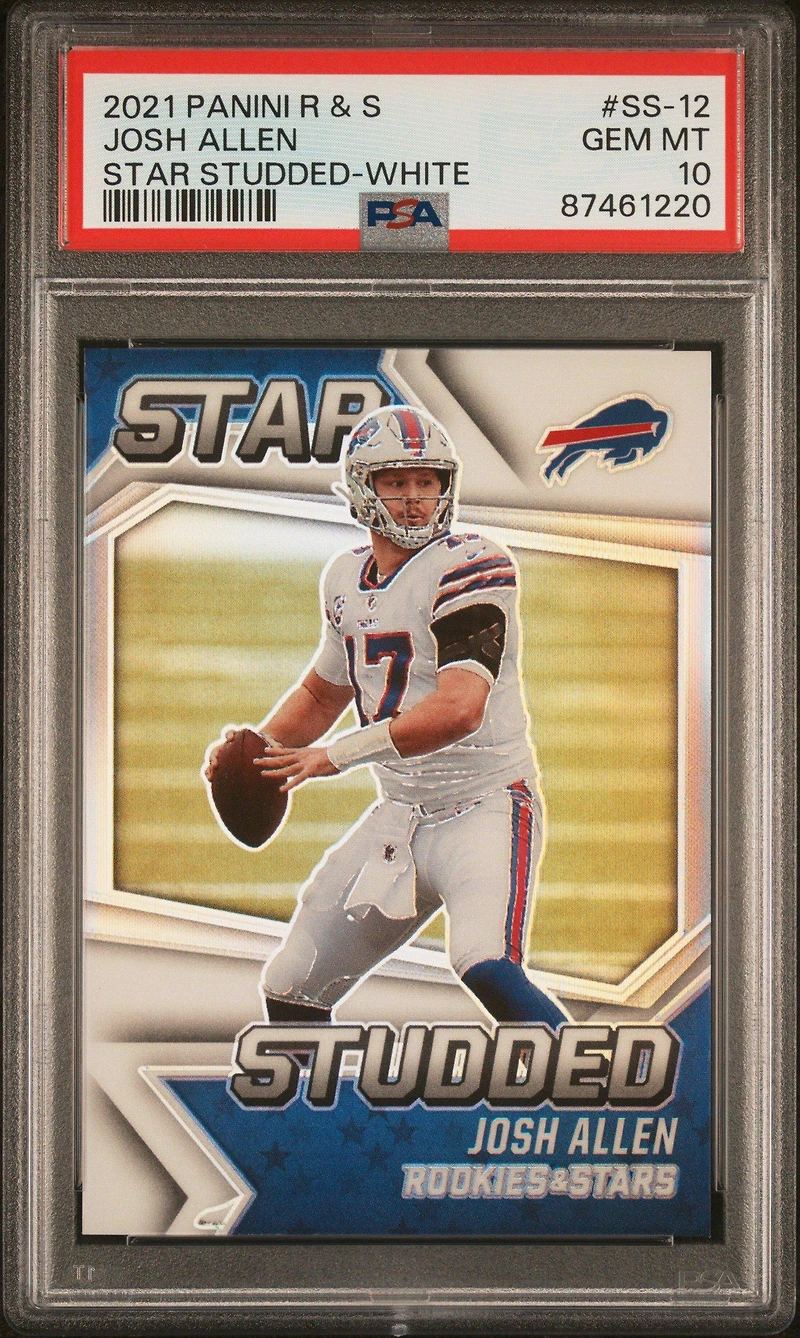 2021 Panini Rookies & Stars Star Studded Ss-12 Josh Allen White PSA 10