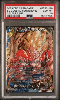 2023 Dragon Ball Super Card Game Series 22 Critical Blow Bt22-140 Ss Gogeta, Fsn Reborn PSA 10