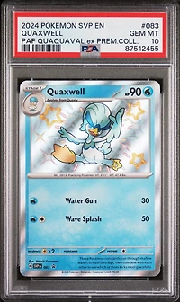 2024 Pokemon Svp En-sv Black Star Promo 083 Quaxwell Paldean Fates Quaquaval Ex Premium Collection PSA 10