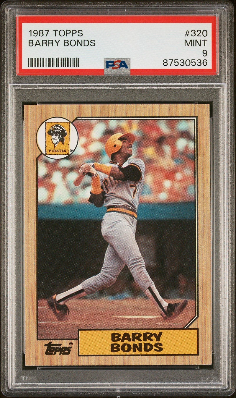 1987 Topps 320 Barry Bonds PSA 9