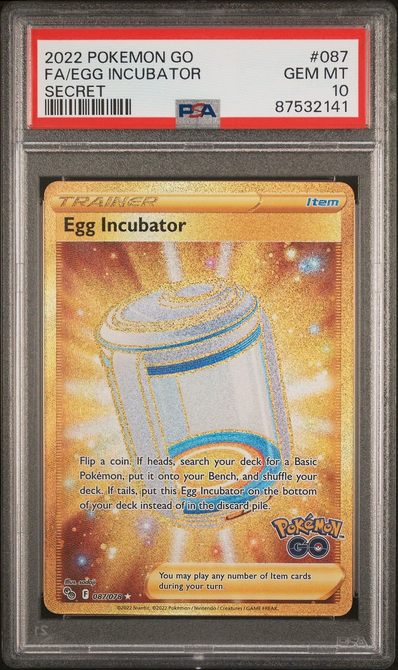 2022 Pokemon Go 087 Fa/egg Incubator PSA 10