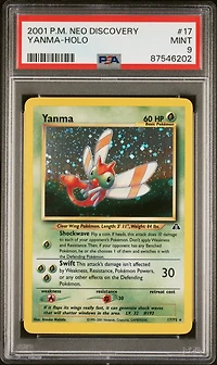 2001 Pokemon Neo Discovery 17 Yanma PSA 9