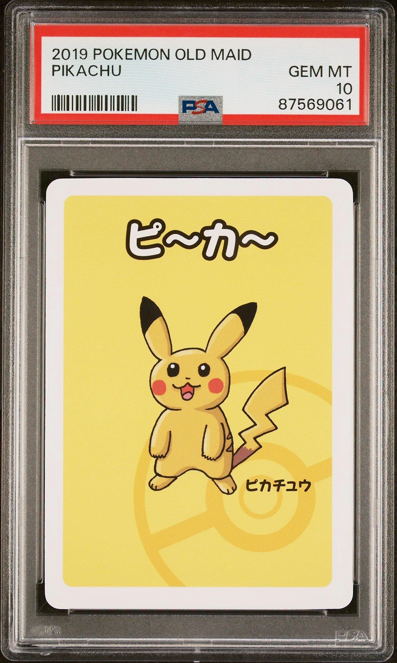 2019 Pokemon Old Maid Pikachu PSA 10