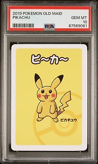 2019 Pokemon Old Maid Pikachu PSA 10