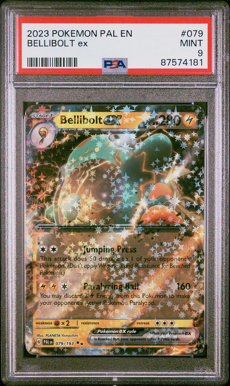 2023 Pokemon Pal En-paldea Evolved 079 Bellibolt Ex PSA 9