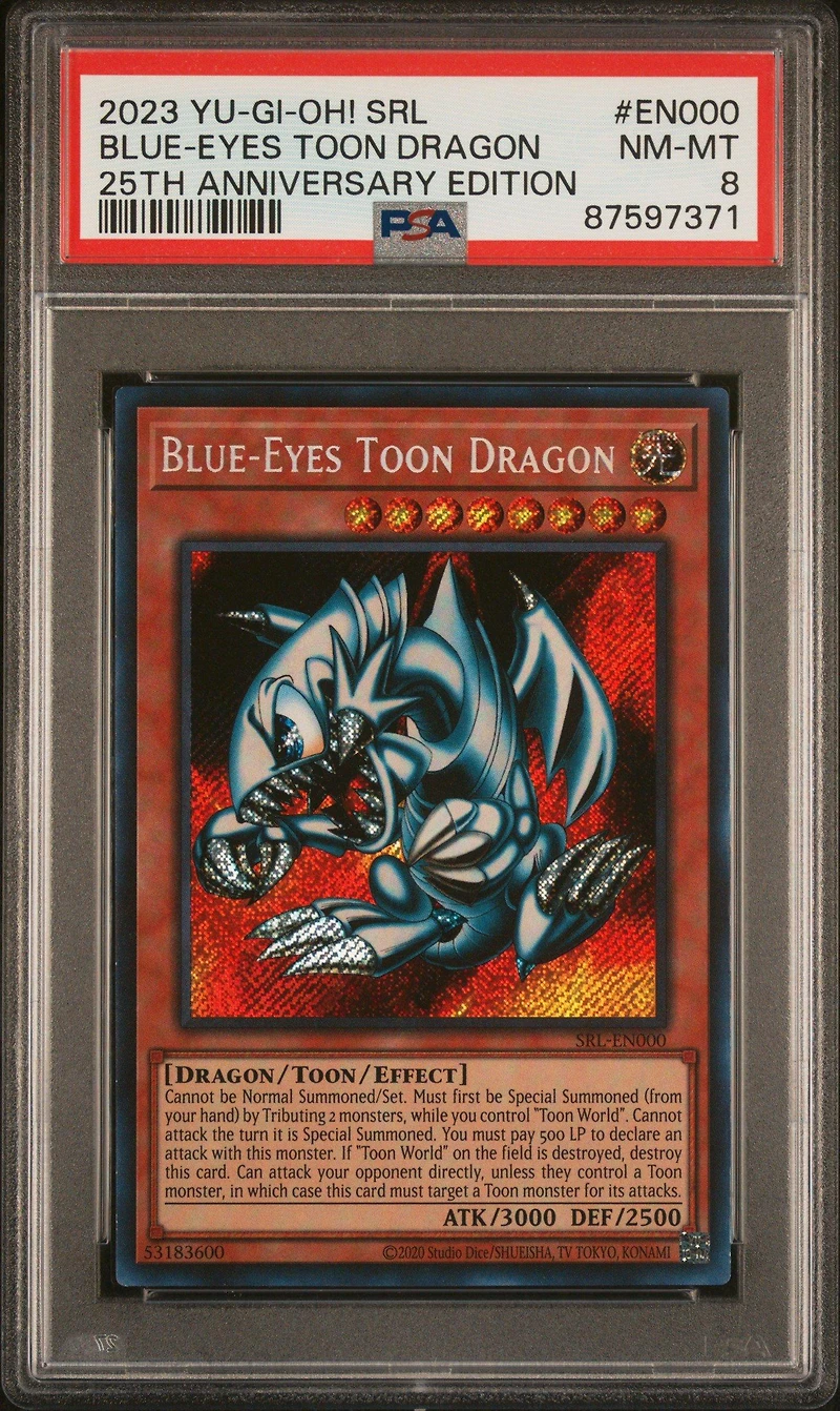 2023 Yu-gi-oh! Spell Ruler 25th Anniversary Edition En000 Blue PSA 8