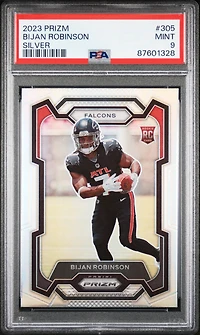 2023 Panini Prizm 305 Bijan Robinson Silver Prizm PSA