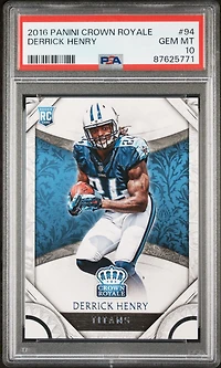 2016 Panini Crown Royale 94 Derrick Henry PSA 10
