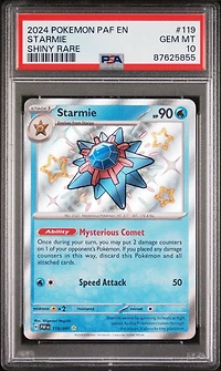 2024 Pokemon Paf En-paldean Fates 119 Starmie Shiny Rare PSA 10