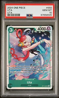 2024 One Piece Starter Deck St11-uta 002 Uta PSA 10