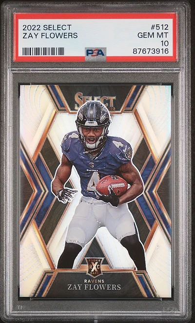 2022 Panini Select 512 Zay Flowers PSA 10
