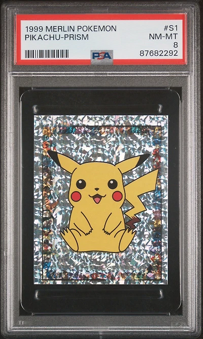 1999 Merlin Pokemon S1 Pikachu PSA 8