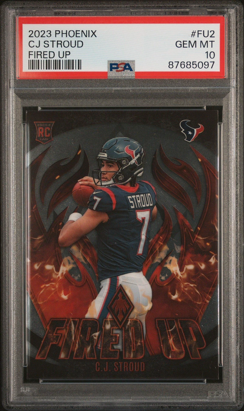 2023 Panini Phoenix Fired Up Fu2 Cj Stroud PSA 10