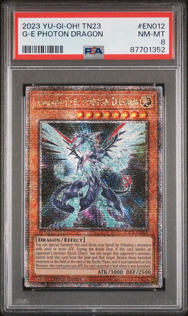 2023 Yu-gi-oh! Tn23-25th Anniversary Tin: Dueling Heroes En012 Galaxy-eyes Photon Dragon PSA 8