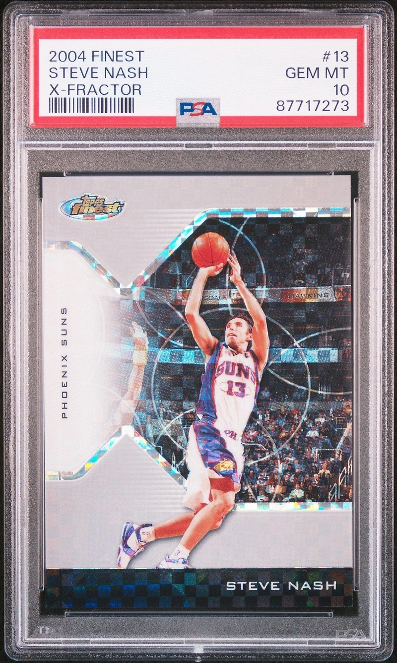 2004 Finest 13 Steve Nash X-fractor PSA 10