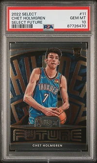 2022 Panini Select Select Future 11 Chet Holmgren PSA 10