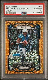 2023 Panini Prizm 343 Anthony Richardson Disco Prizm PSA