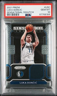 2021 Panini Prizm Sensational Swatches Ldc Luka Doncic PSA 10