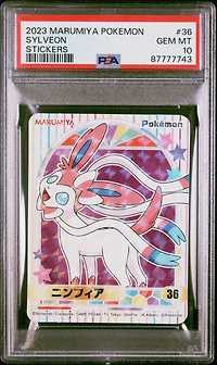 2023 Marumiya Pokemon Stickers 36 Sylveon PSA 10