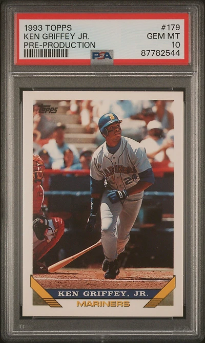 1993 Topps Pre-production 179 Ken Griffey Jr. PSA 10