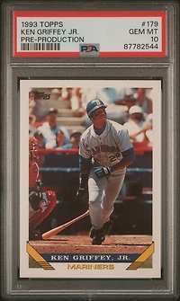 1993 Topps Pre-production 179 Ken Griffey Jr. PSA 10