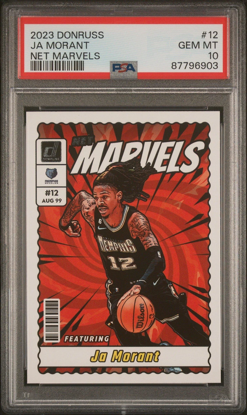 2023 Panini Donruss Net Marvels 12 Ja Morant PSA 10