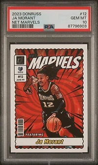 2023 Panini Donruss Net Marvels 12 Ja Morant PSA 10