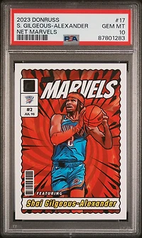 2023 Panini Donruss Net Marvels 17 Shai Gilgeous-alexander PSA 10