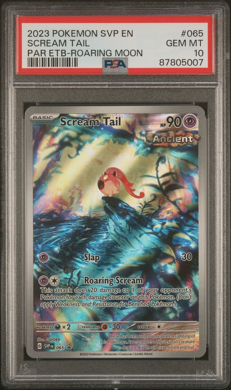 2023 Pokemon Svp En-sv Black Star Promo 065 Scream Tail PSA 10