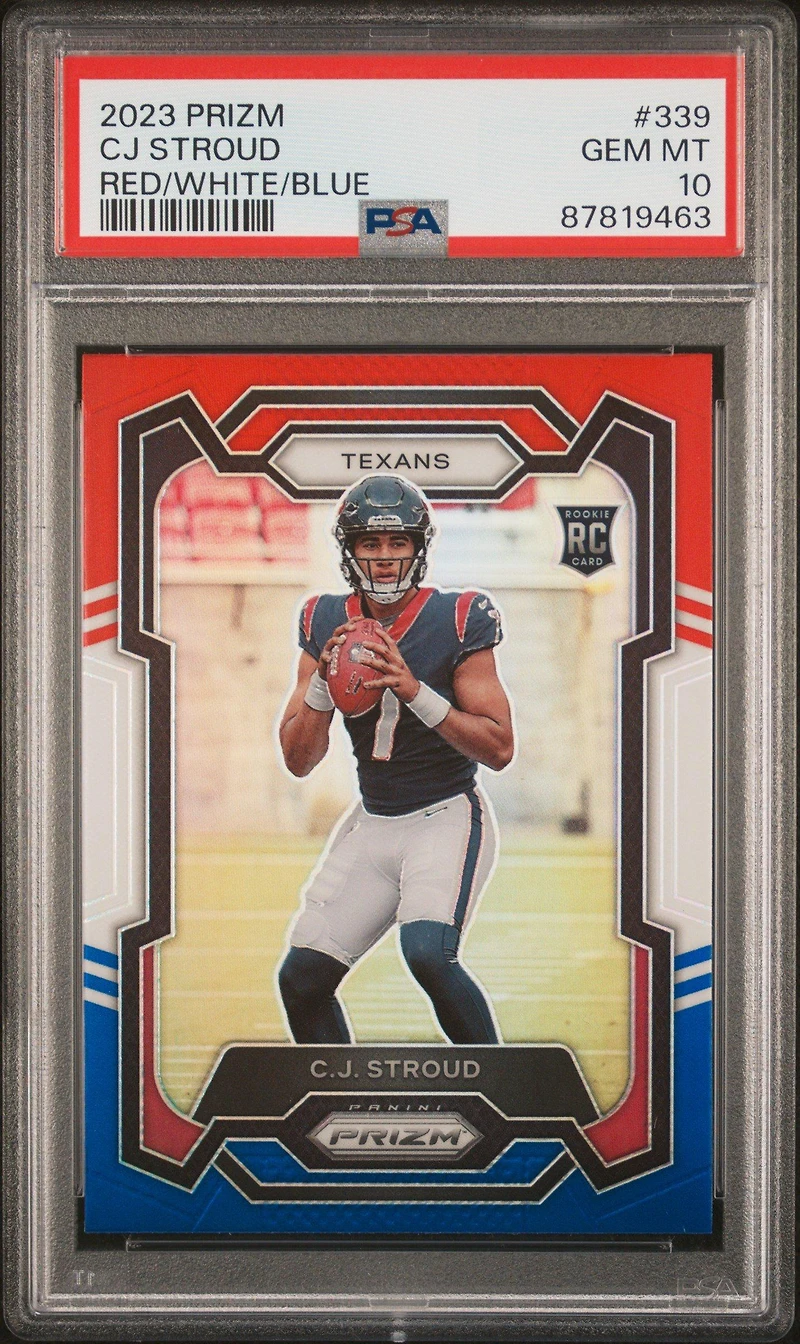 2023 Panini Prizm 339 Cj Stroud Red/white/blue Prizm PSA